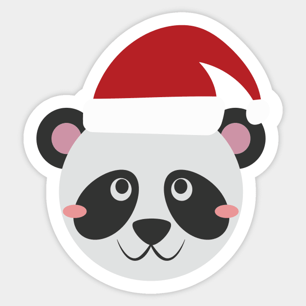 Cute Animal Cute Panda Bear Christmas Outfit Costumes Gift Sticker by Freid